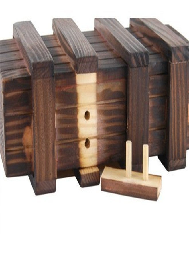 SHUYUE Handmade Classic 3D Brain Teaser Wooden Puzzle Magic Gift Box Game Box with Extra Secure Secret Drawer IQ Toys SHUYUE - Image 3